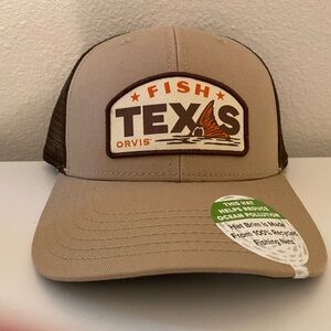 NWT Orvis Fish Texas Trucker Hat